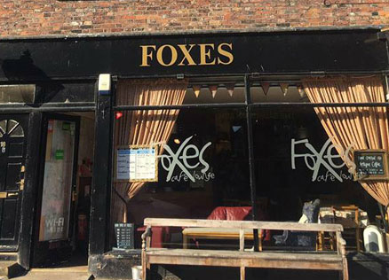 Exterior at Foxes Cafe Lounge in Carlisle, Cumbria