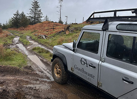 Graythwaite Adventure Land Rover and off-road track at the Graythwaite Estate