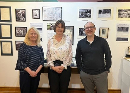 CT Staff Members Gavin and Lynne in the Library at The Armitt Museum in Ambleside, Lake District