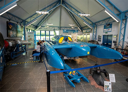 Bluebird at The Ruskin Museum, Coniston