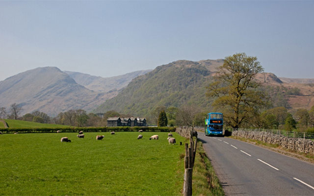 Borrowdale by bus, boat and boot