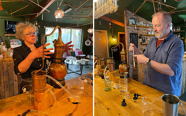 The distilling process