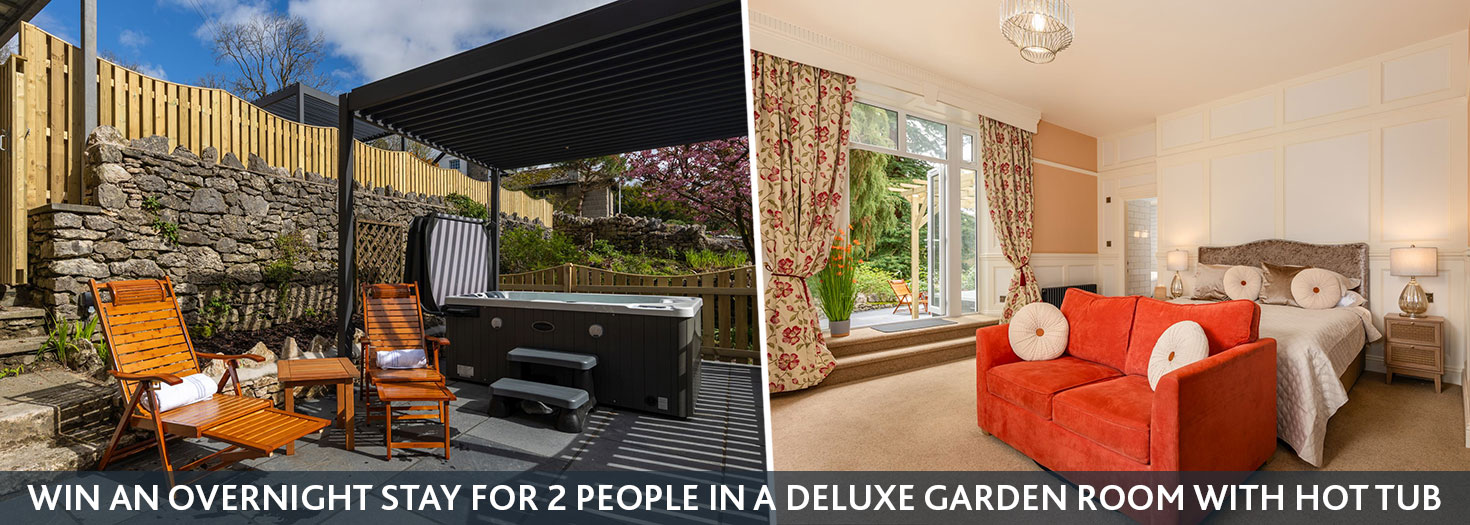 Win An Overnight Stay For 2 People In A Deluxe Garden Room With Hot Tub at Grange Manor