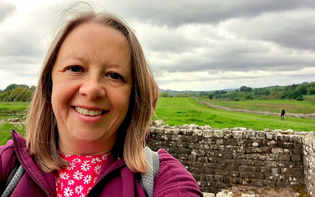 Heather at Birdoswald Roman Fort