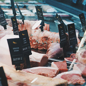 A Lake District Farmshop - butcher's counter